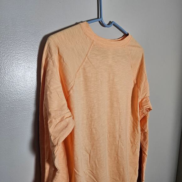 NWOT Zella Pale Orange Long Sleeve Cotton T Shirt Sz Small Flawed - Picture 8 of 11